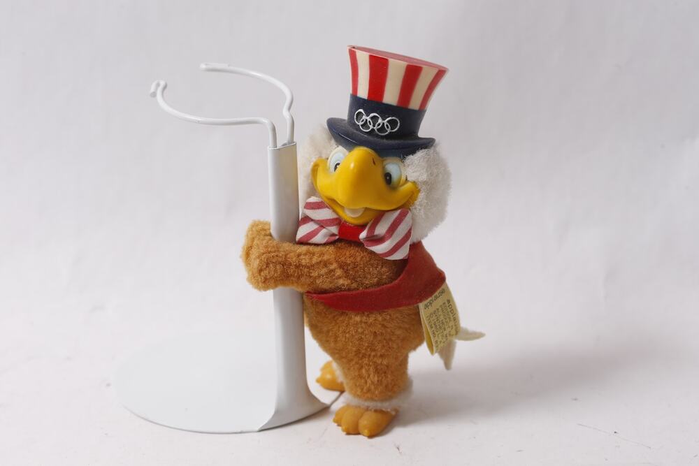 1980 Sam the Olympic Eagle Plush Grabber Pencil Topper Applause ~ 260612-WH 1107